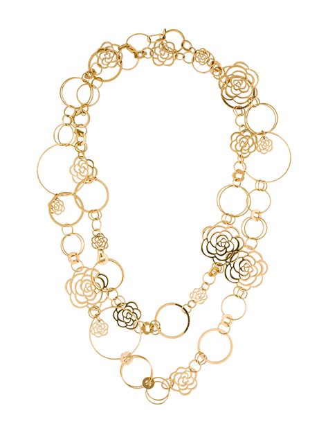 chanel creme camelia|Chanel camellia flower necklace.